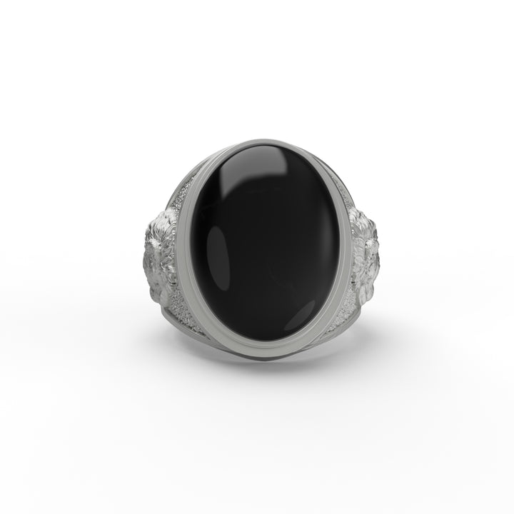 Lion Onyx Gemstone Ring