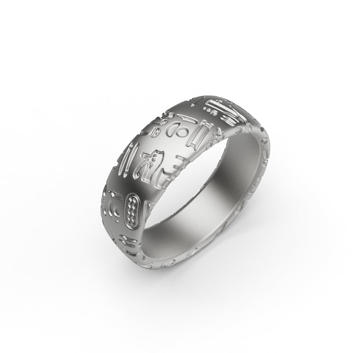 Egyptian Hieroglyphs Ring