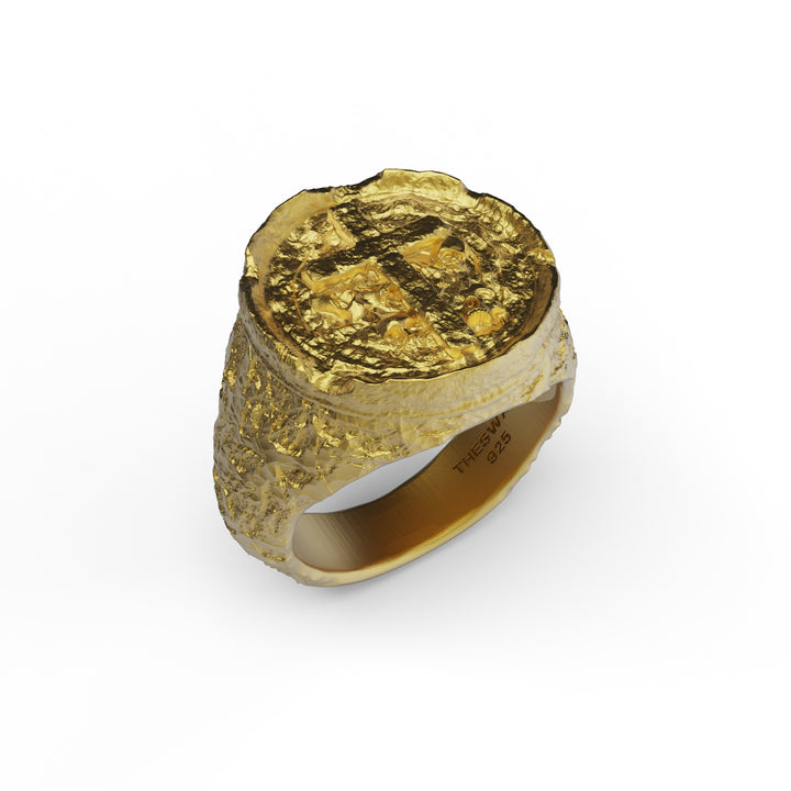 Crucifix Signet Ring