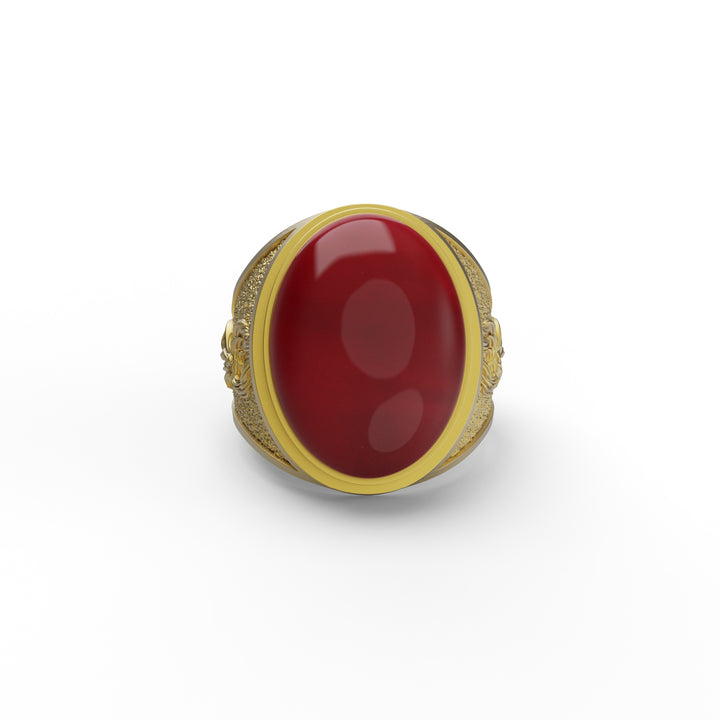 Phoenix Carnelian Gemstone Ring