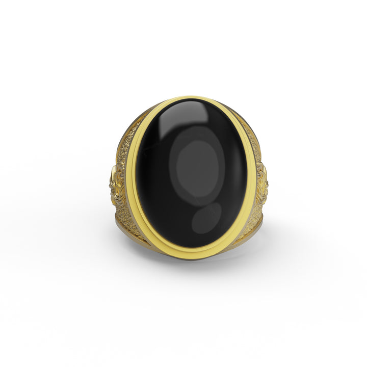 Phoenix Onyx Gemstone Ring