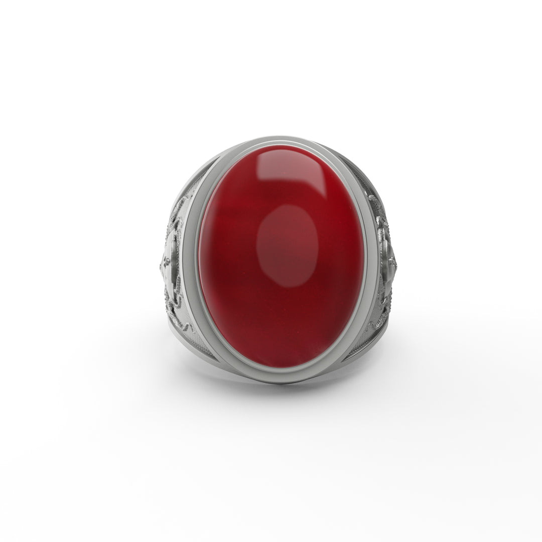 Pirate Octopus Carnelian Ring