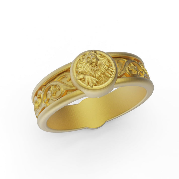 Lion Band Ring