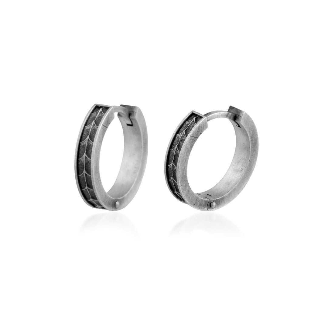 Dragon Scale Huggie Earring