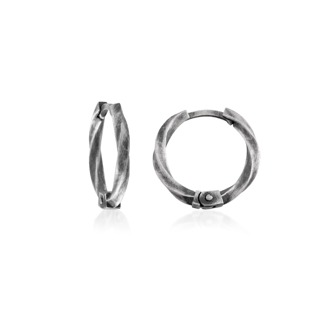 Twist of Eternity Hoop Earring