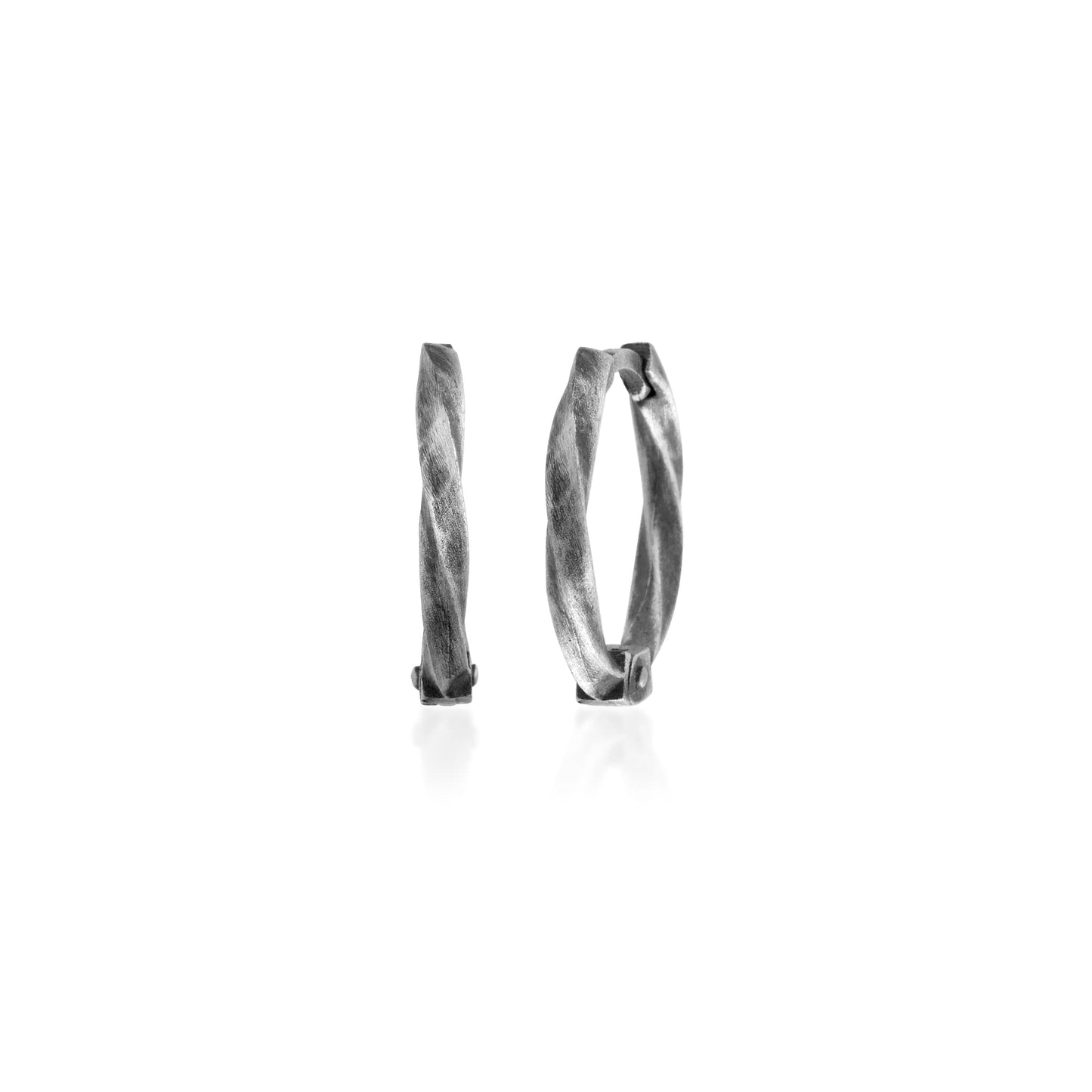 Twist of Eternity Hoop Earring