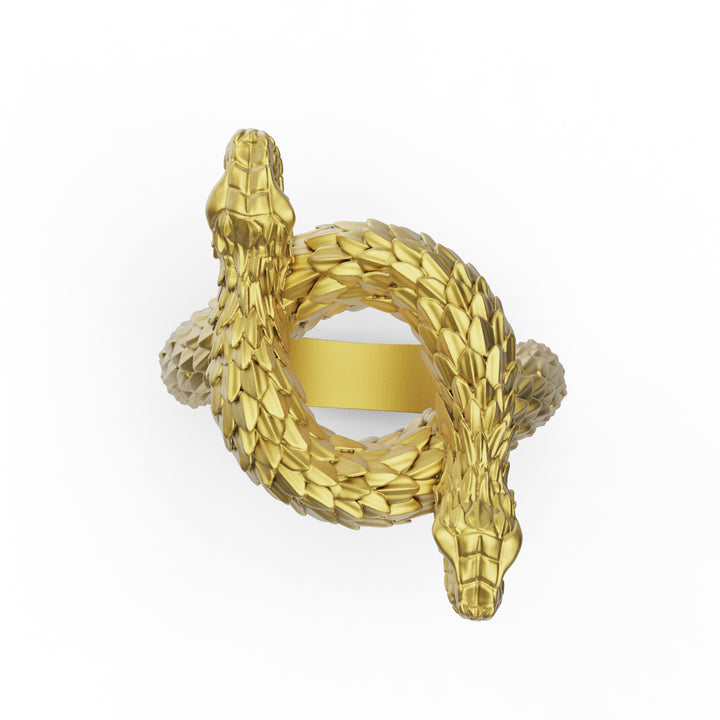 Two-Headed Snake Ring