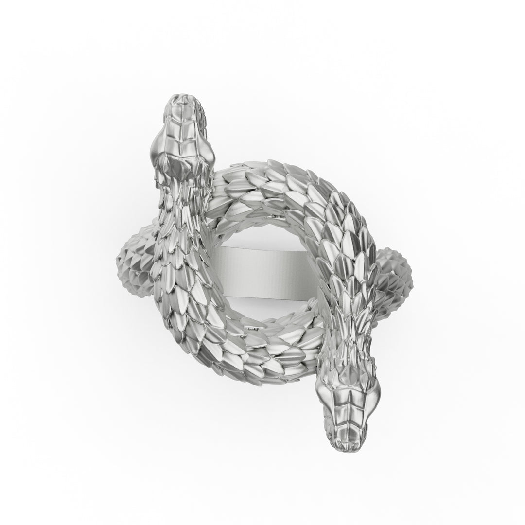 Two-Headed Snake Ring