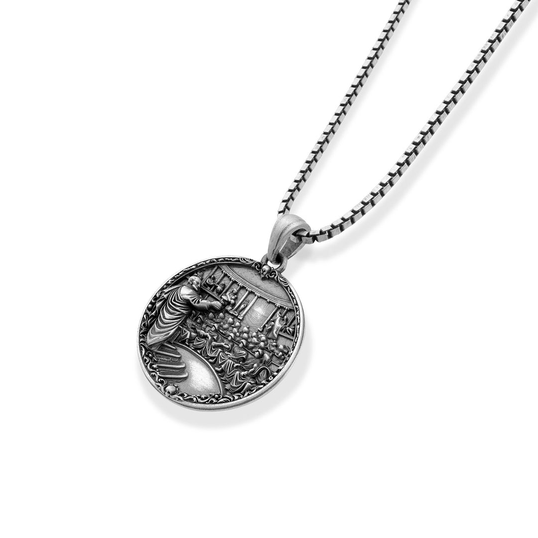 The Last Supper Drapery Medallion Necklace