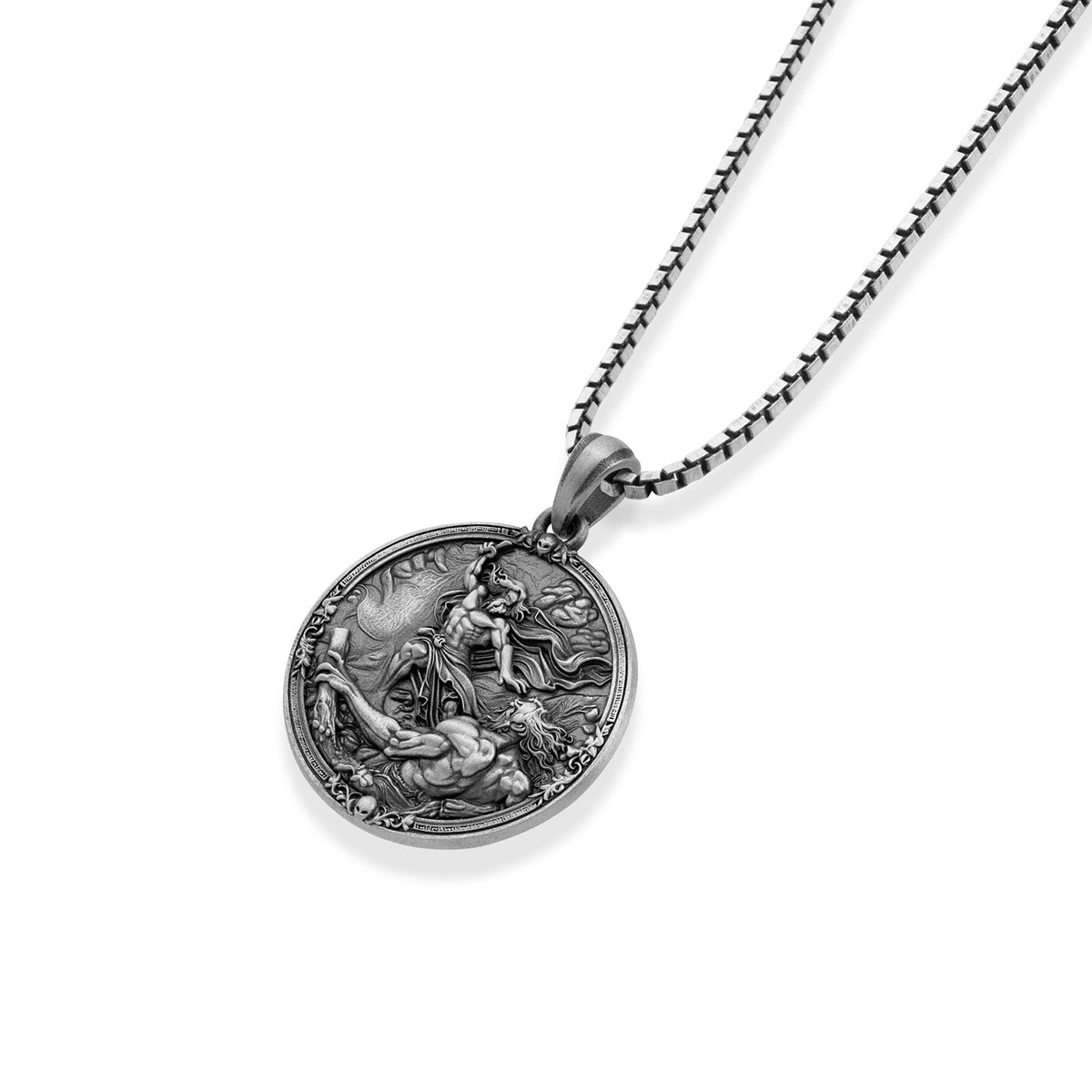 Mythic Struggle Medallion Necklace