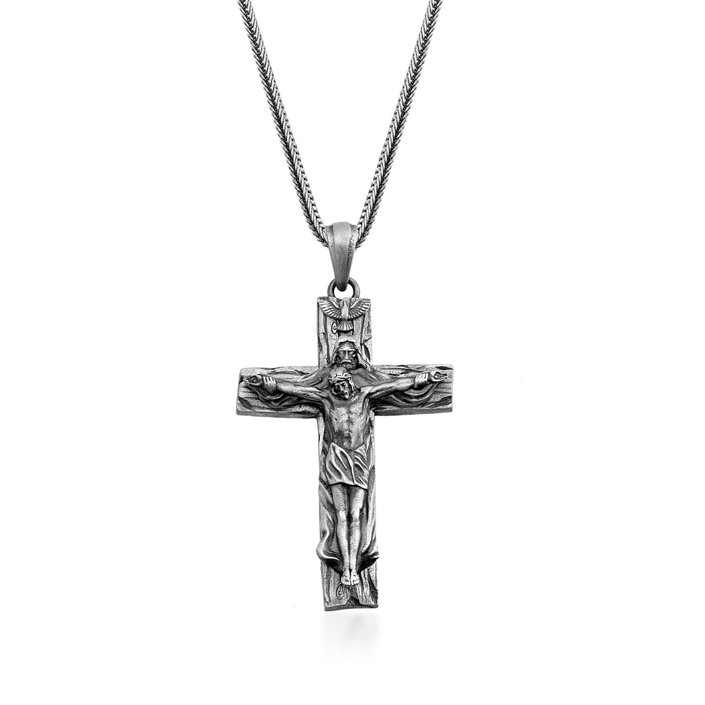 Jesus Christ and Cross Necklace