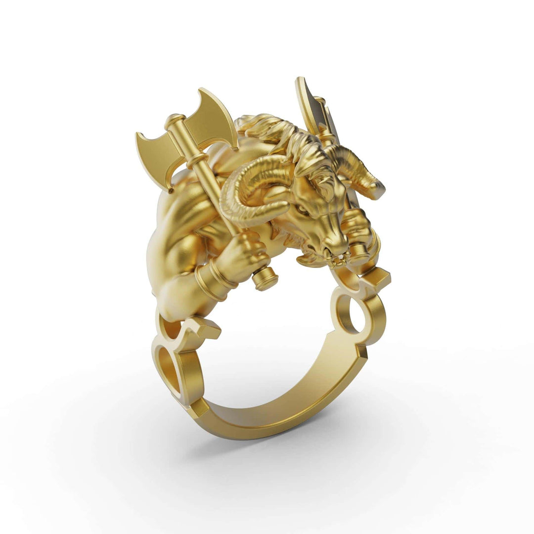 Zodiac Taurus Warrior Ring
