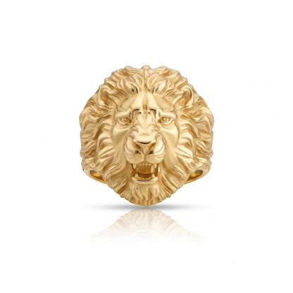 Angry Lion Face Ring