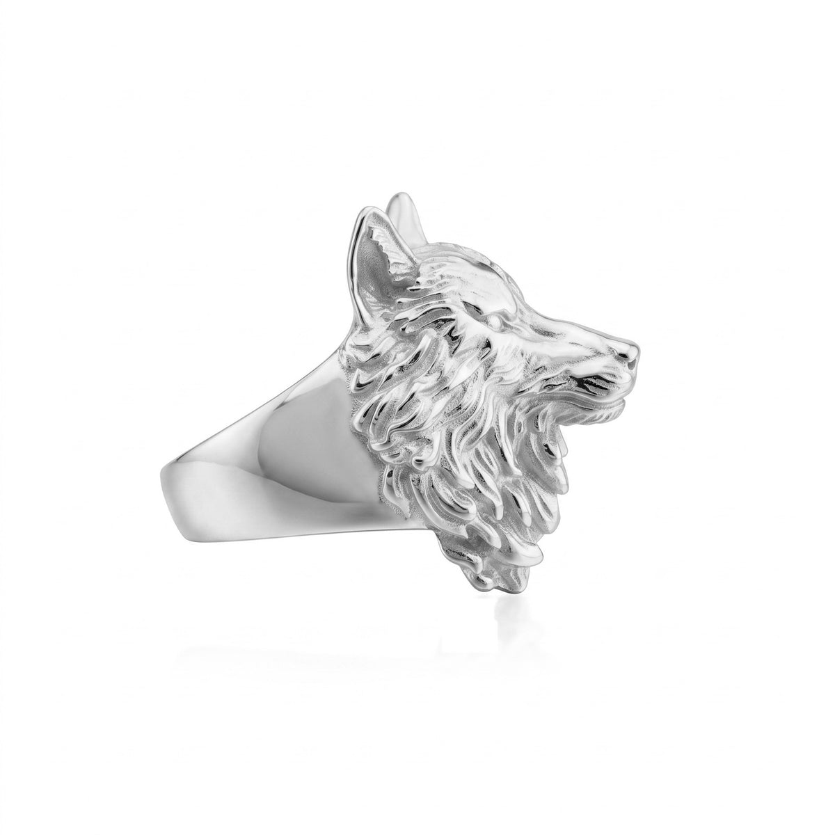 Wolf Face Ring