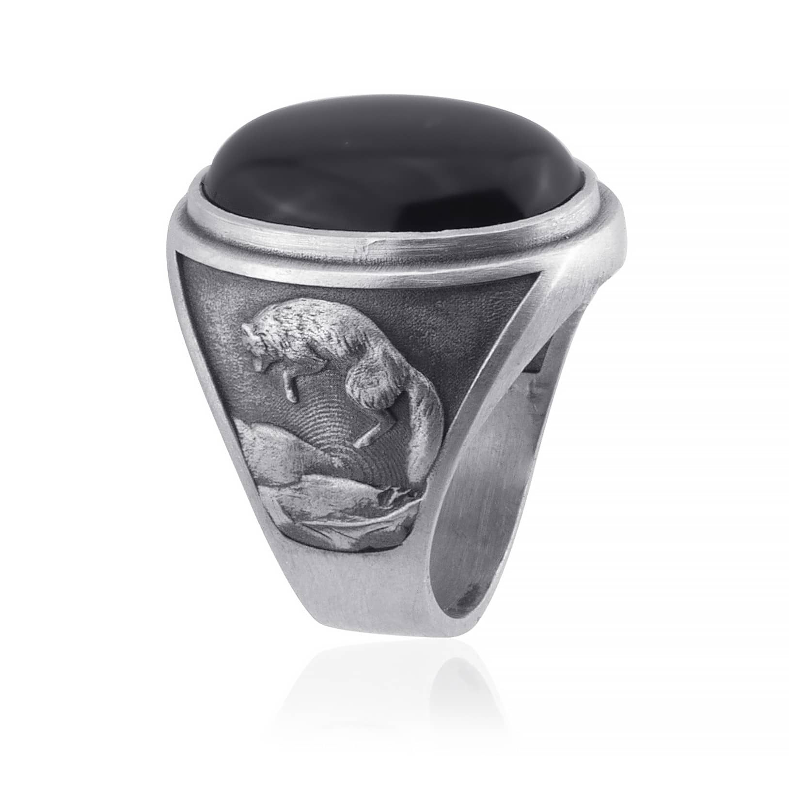 Wolf Onyx Ring – Theswaf
