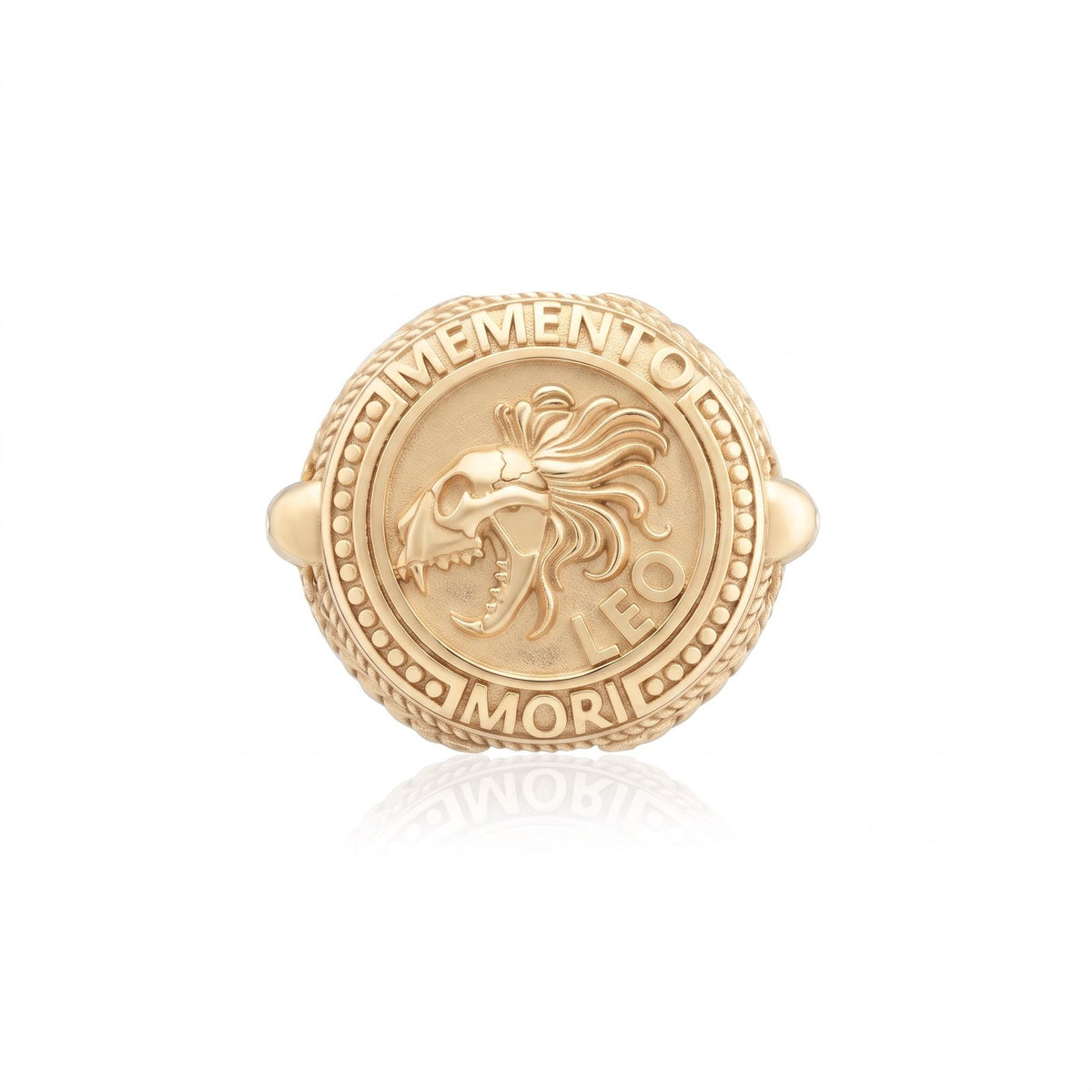 Leo Zodiac Skull Ring