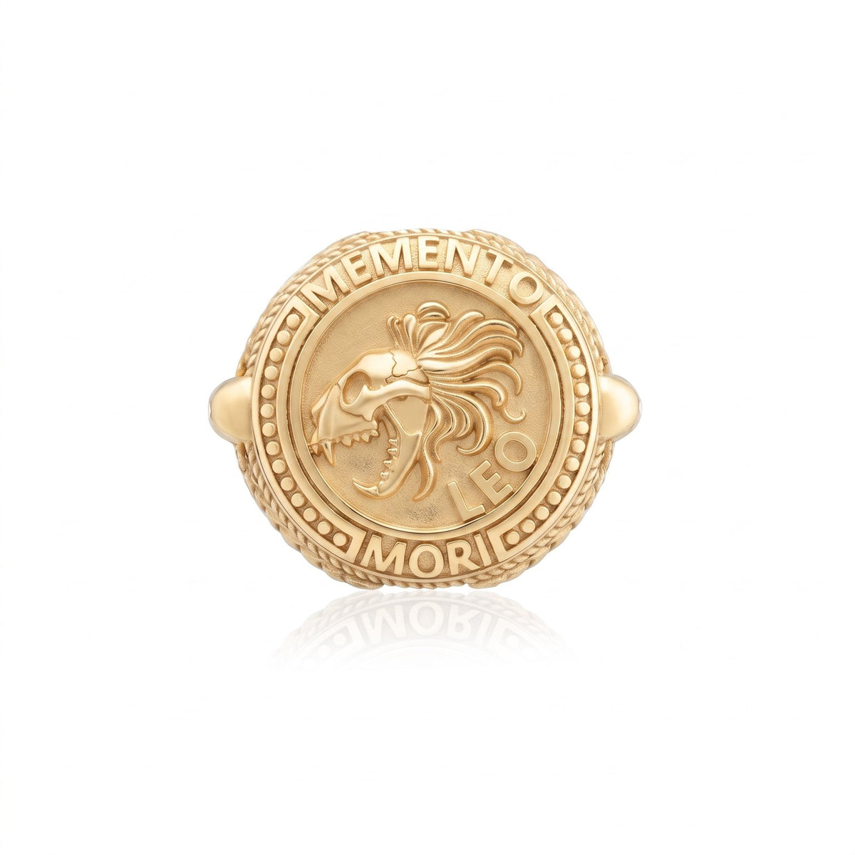 Leo Zodiac Skull Ring