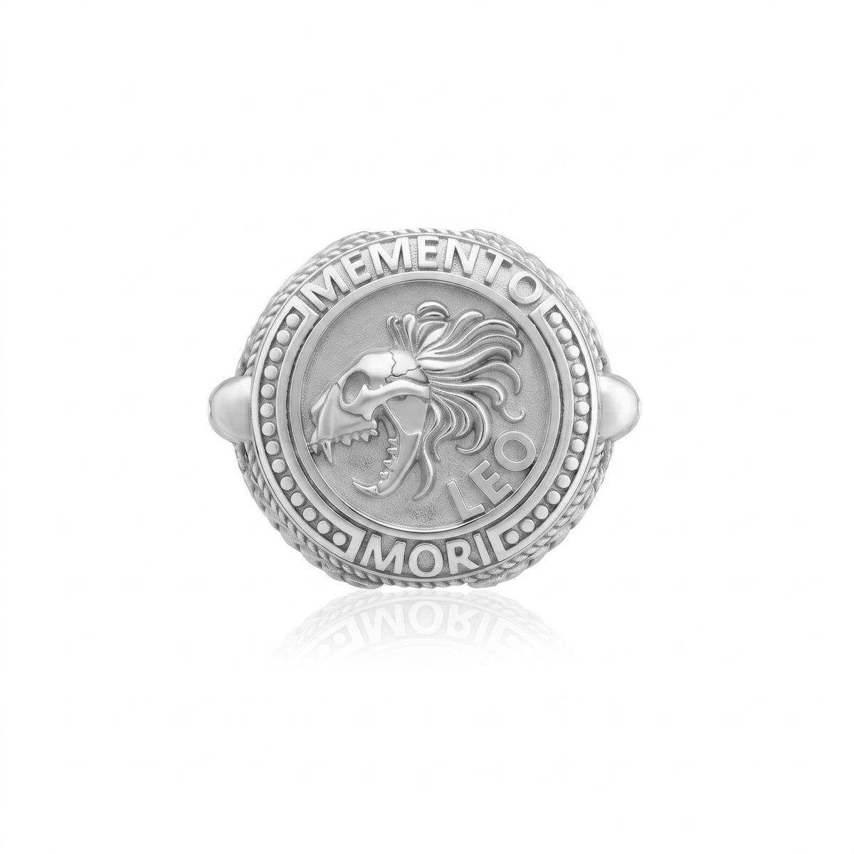Leo Zodiac Skull Ring