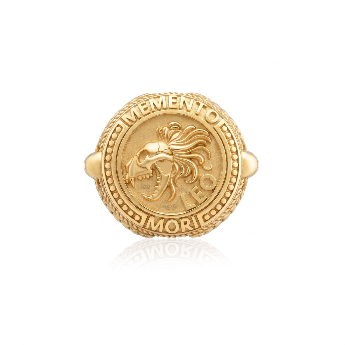 Leo Zodiac Skull Ring