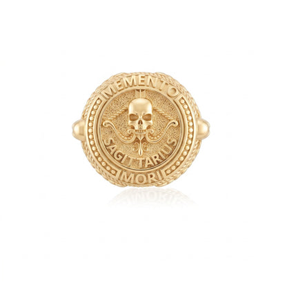 Sagittarius Zodiac Skull Ring