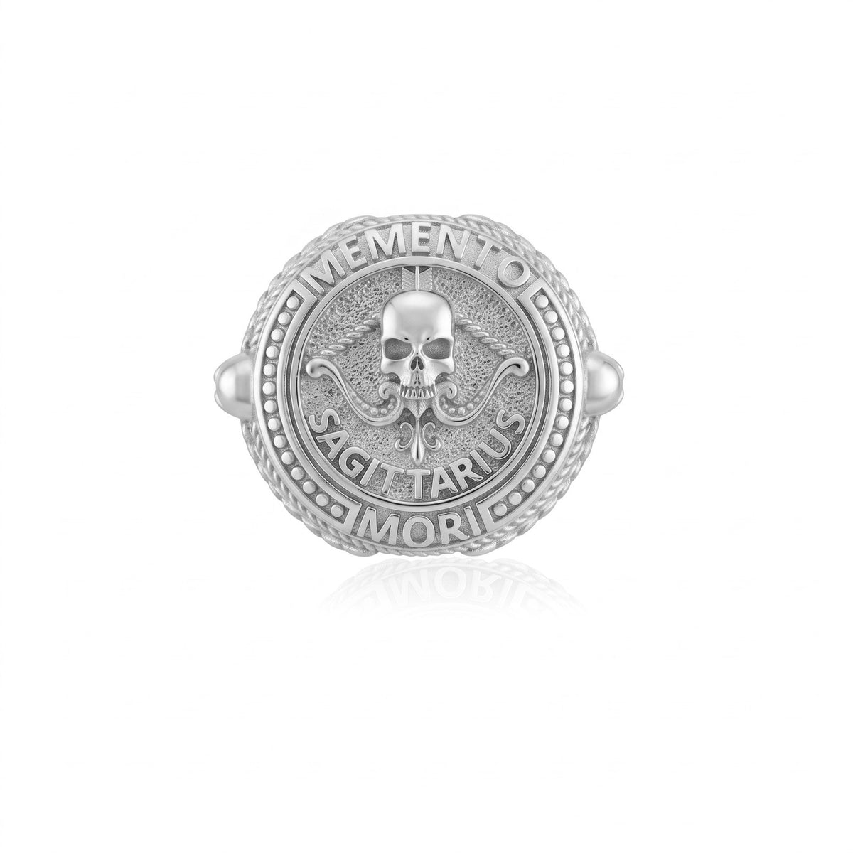 Sagittarius Zodiac Skull Ring