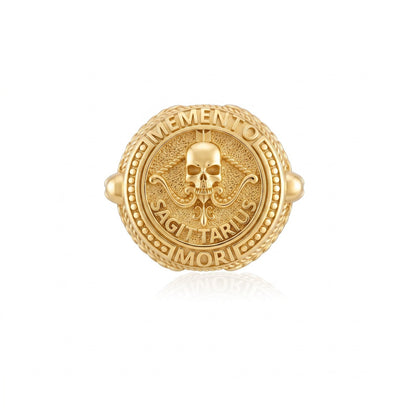Sagittarius Zodiac Skull Ring