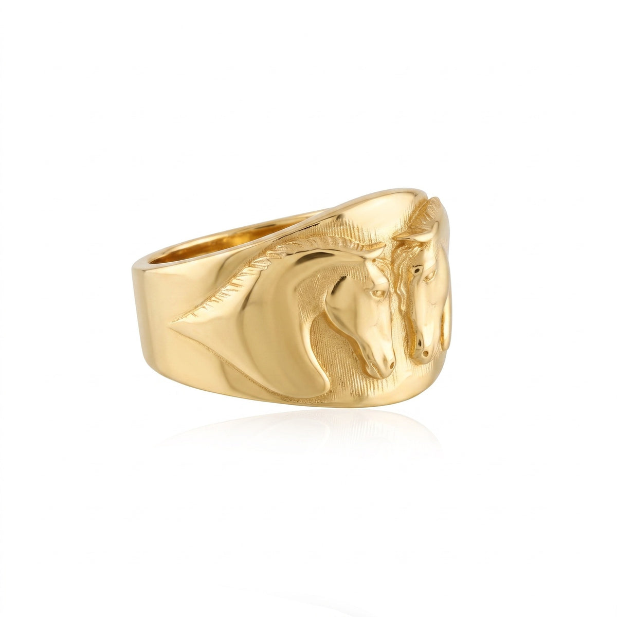 Couple Horse Band Ring