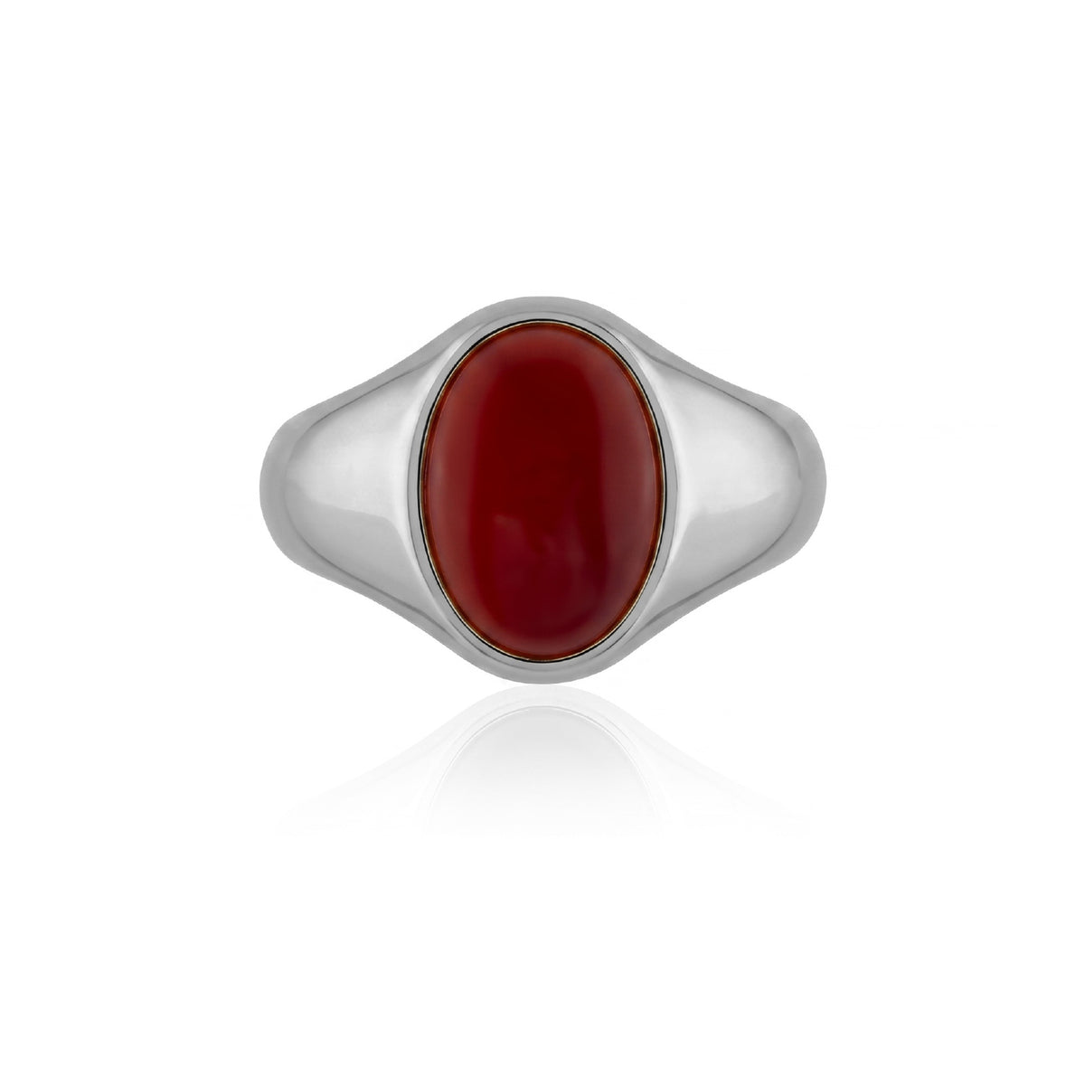 Oval Carnelian Signet Ring