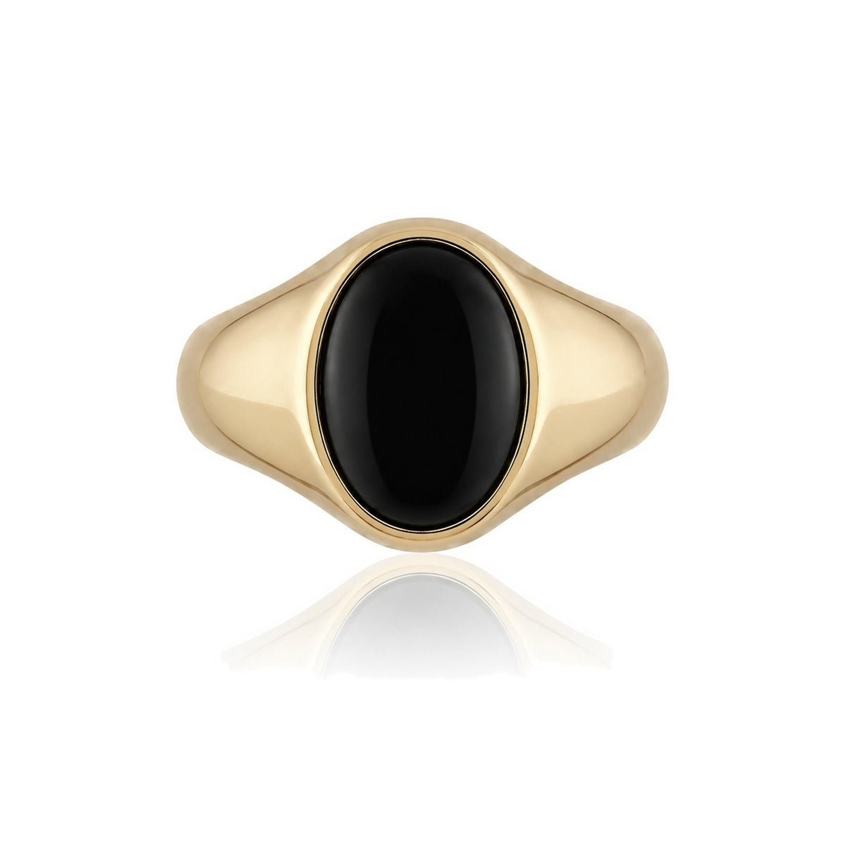 Oval Onyx Signet Ring