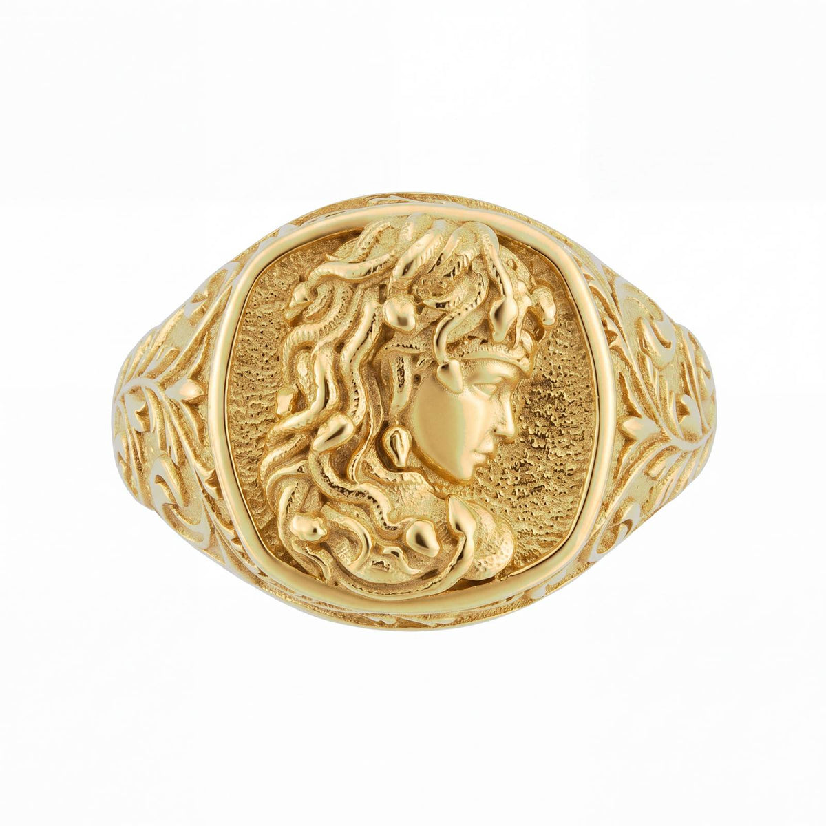 Medusa Signet Ring