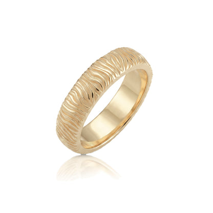 Zebra Lines Band Ring