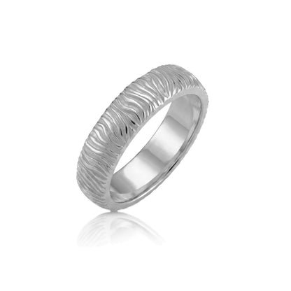Zebra Lines Band Ring