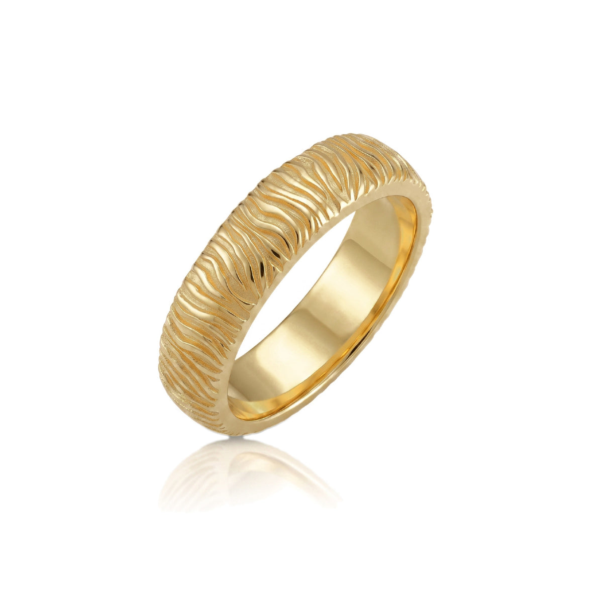 Zebra Lines Band Ring