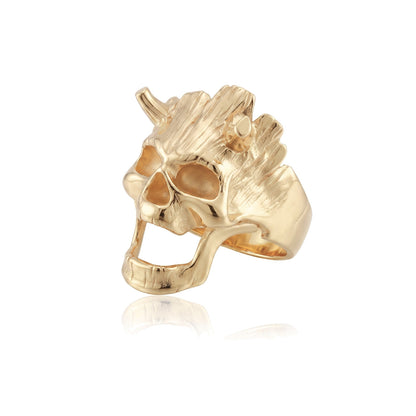 Horned Skull Ring
