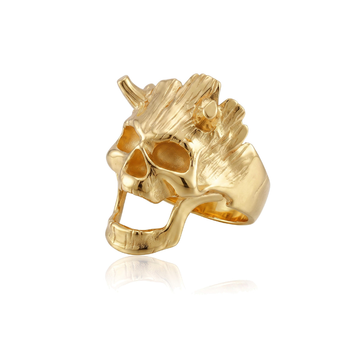 Horned Skull Ring