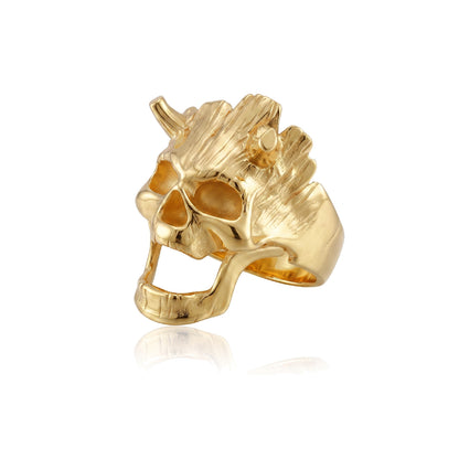 Horned Skull Ring