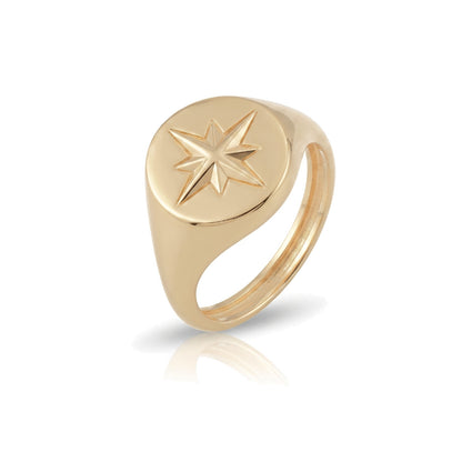 North Star Compass Ring