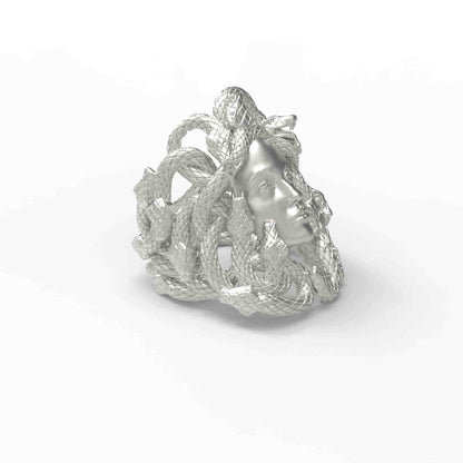 Gorgon Medusa Snake Ring