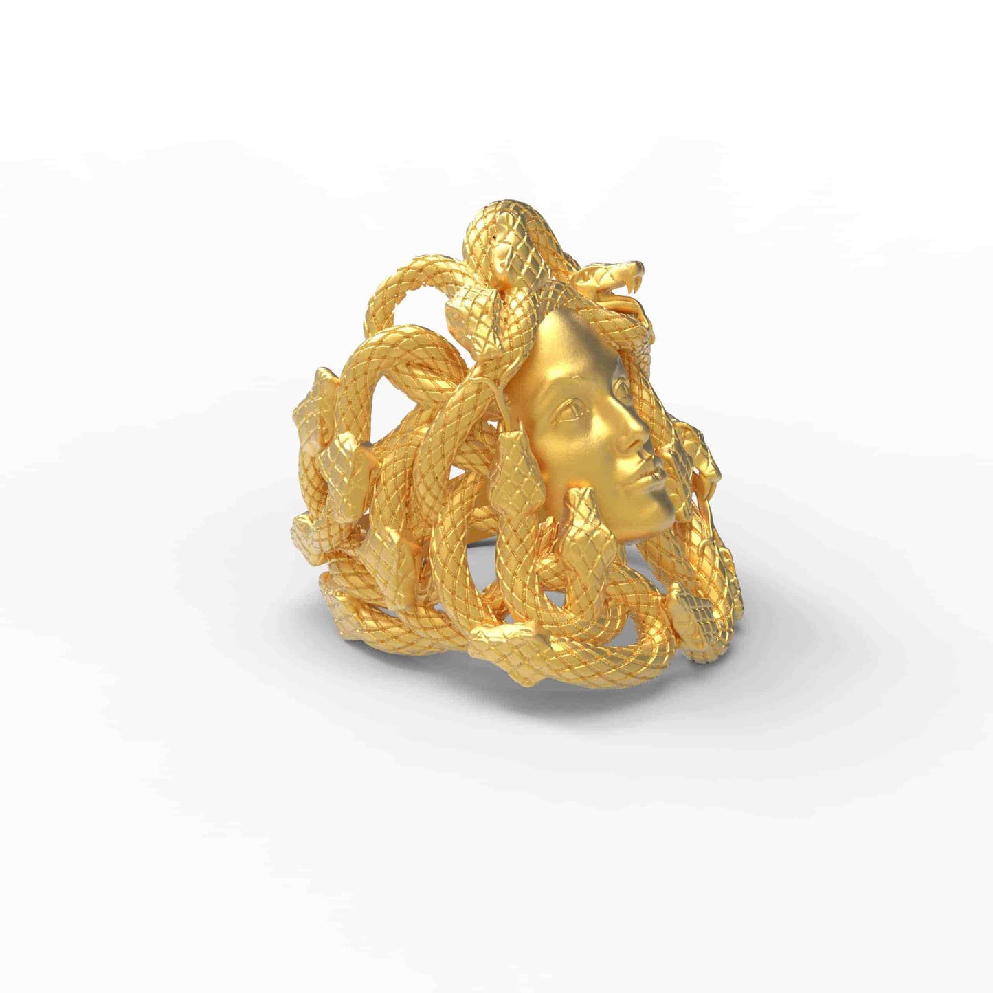Gorgon Medusa Snake Ring