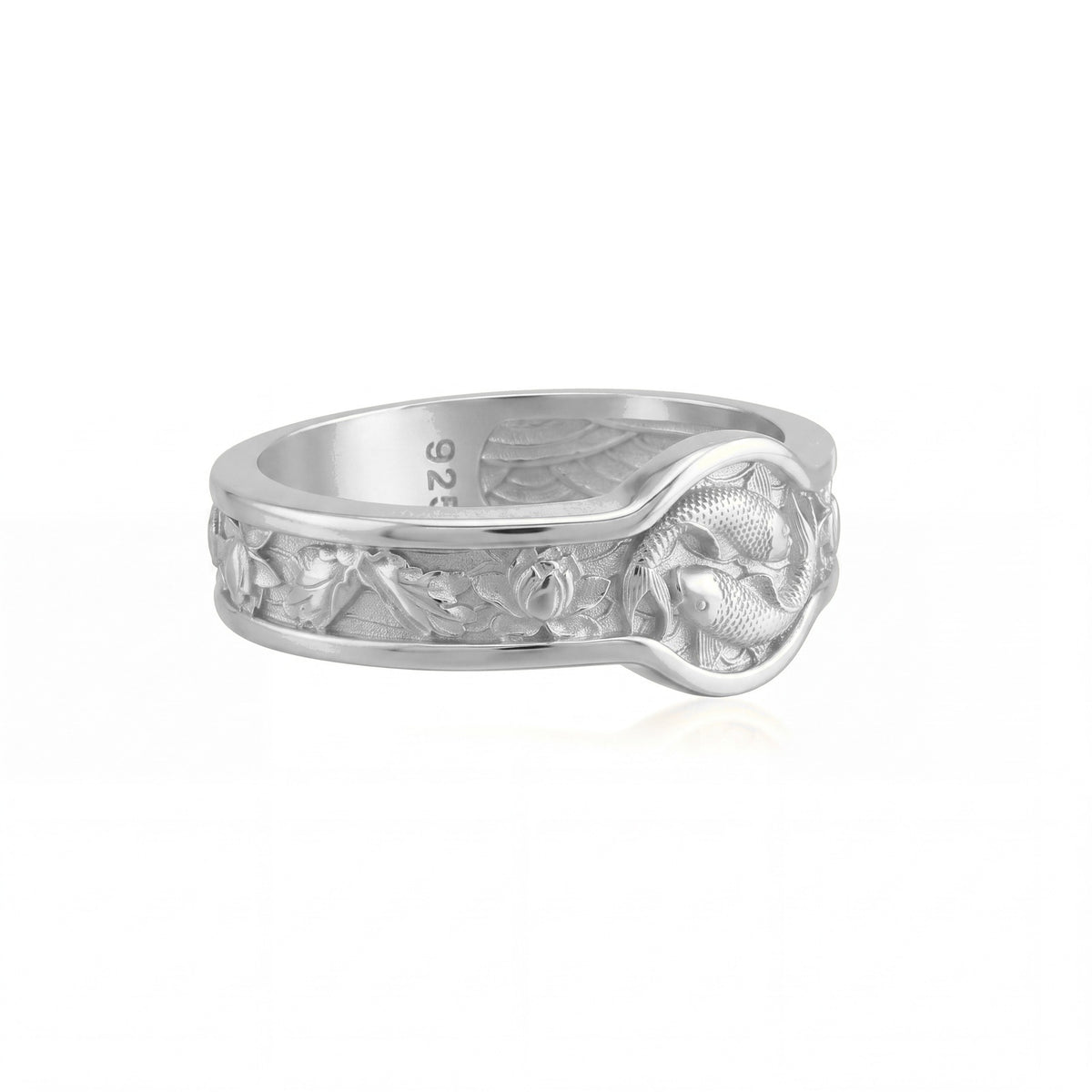 Yin Yang Koi Fish Ring