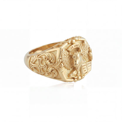Saint Luke Signet Ring