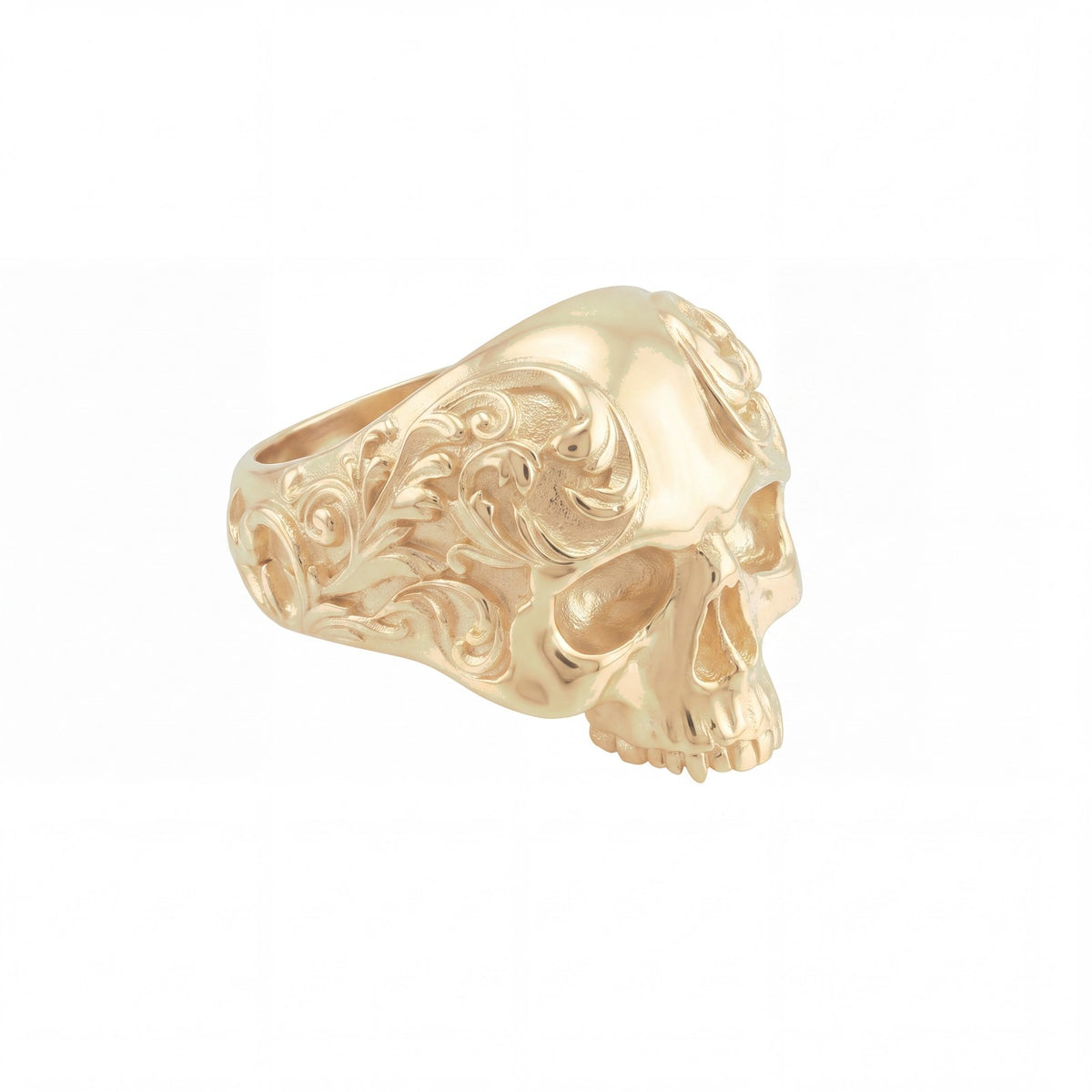 Floral Skull Ring