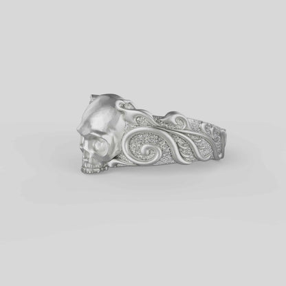 Baroque Skull Ring
