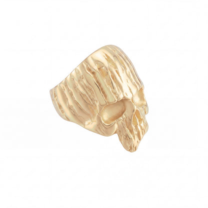 Textured Skull Ring