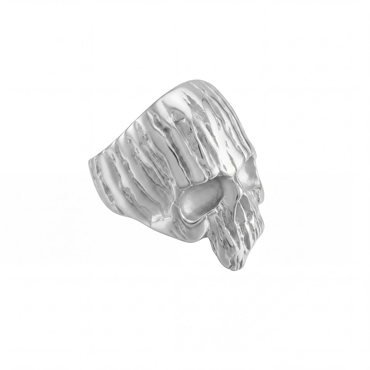 Textured Skull Ring