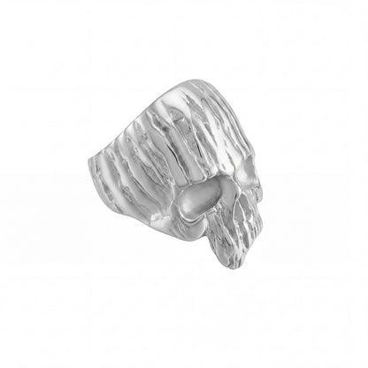 Textured Skull Ring