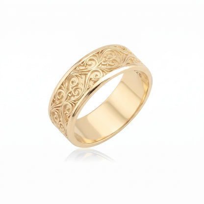 Leaf Vine Band Ring