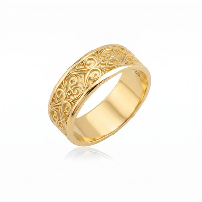 Leaf Vine Band Ring