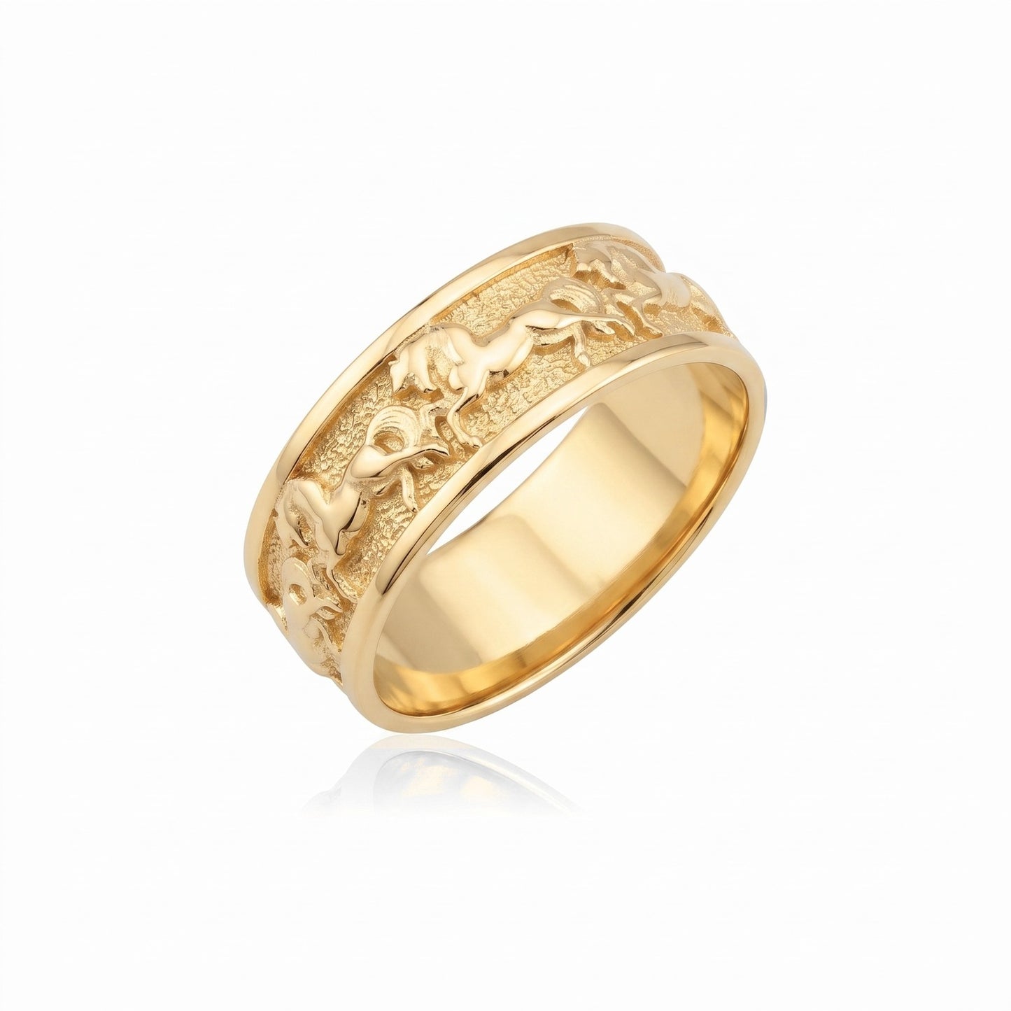Running Horse Band Ring