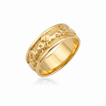 Running Horse Band Ring